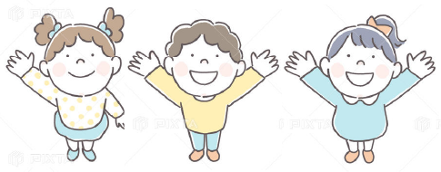 児童発達支援・放課後デイサービスあのね 3人の子どものイラスト